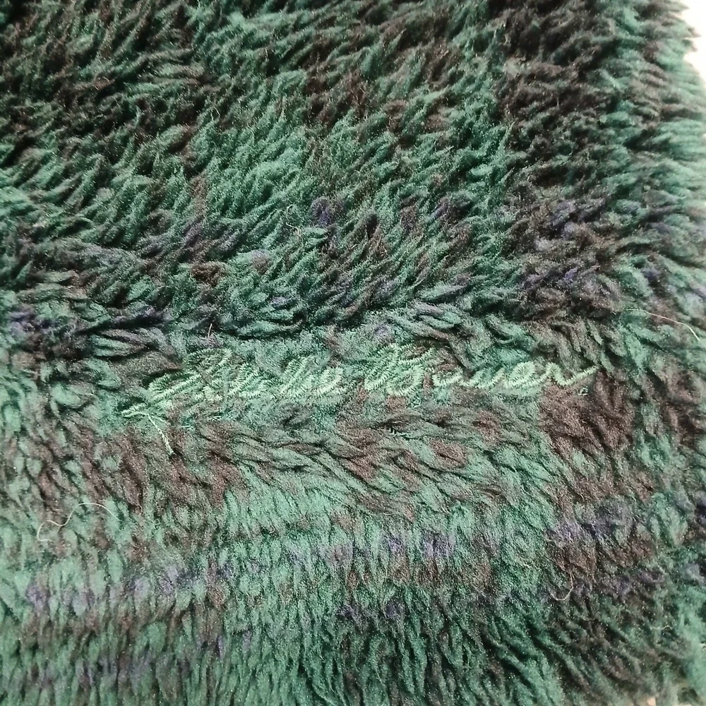 Eddie Bauer Mens XL Green Plaid Sherpa Fleece Snap Pullover ELQ0089T - Picture 3 of 9